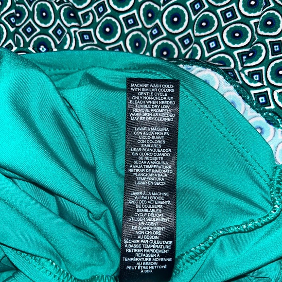 White House Black Market Green High Neck Top Size Small - Picture 5 of 5